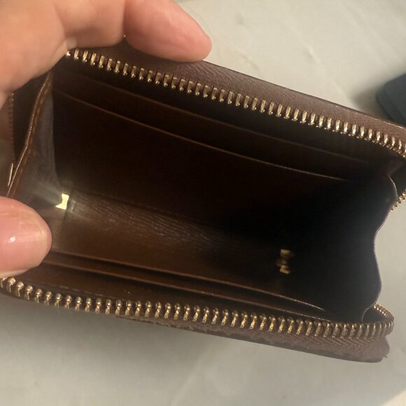 GUCCI GG Supreme Horsebit 1955 Card Case Wallet Beige Brown - Picture 3 of 3